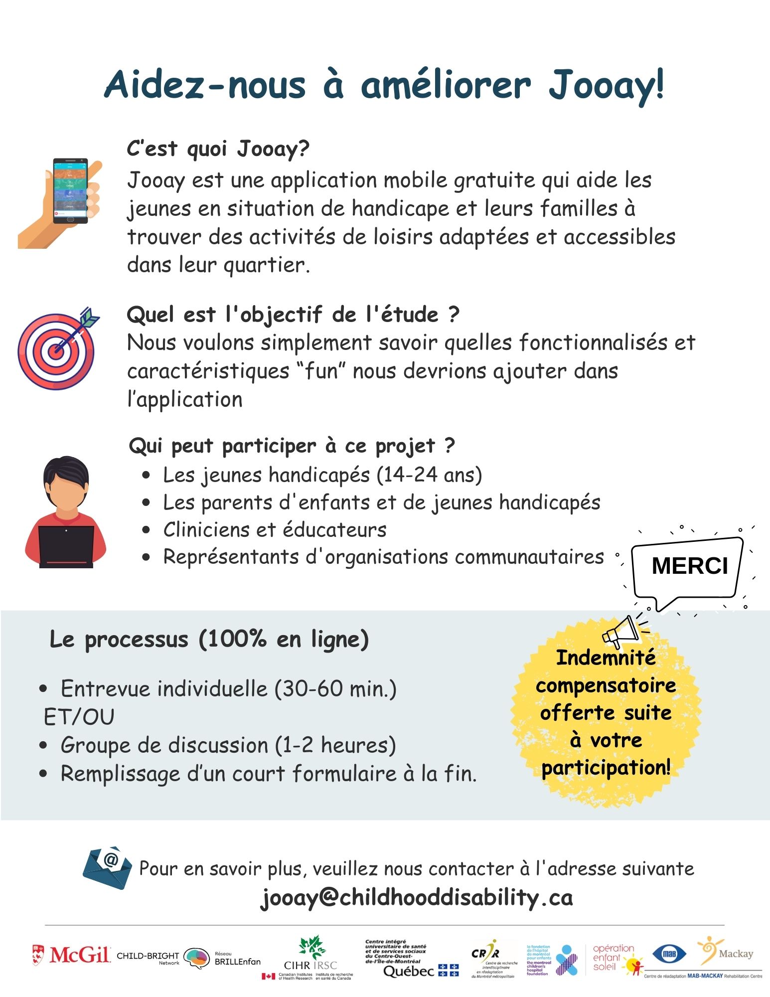 Aidez-nous à nous améliorer Jooay
